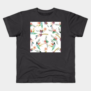 Flower Pattern Kids T-Shirt